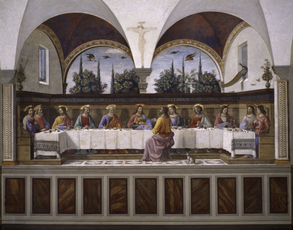 Last Supper de  (eigentl. Domenico Tommaso Bigordi) Ghirlandaio Domenico