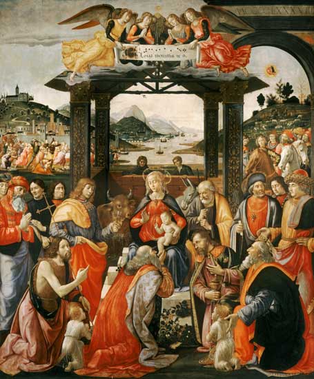 The Adoration of the Magi de  (eigentl. Domenico Tommaso Bigordi) Ghirlandaio Domenico