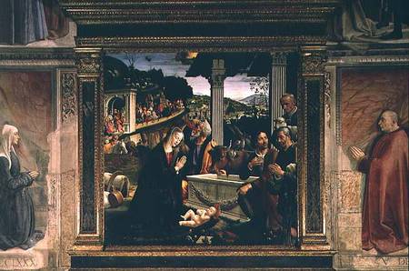 The Birth of Christ de  (eigentl. Domenico Tommaso Bigordi) Ghirlandaio Domenico