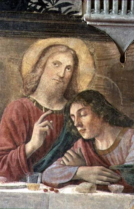 Christ's Head, from the Last Supper de  (eigentl. Domenico Tommaso Bigordi) Ghirlandaio Domenico
