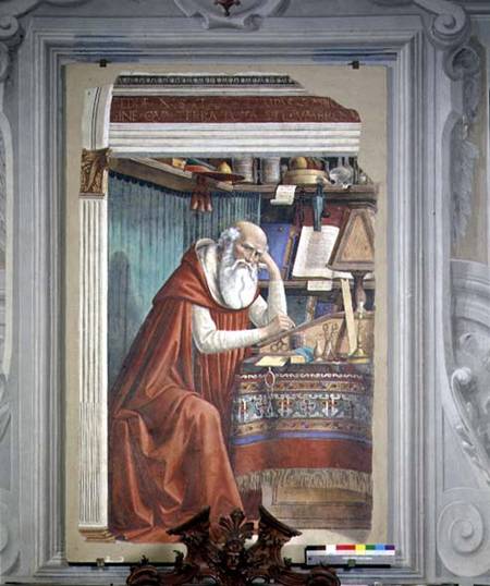 St. Jerome in his Study de  (eigentl. Domenico Tommaso Bigordi) Ghirlandaio Domenico