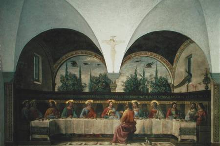 The Last Supper de  (eigentl. Domenico Tommaso Bigordi) Ghirlandaio Domenico