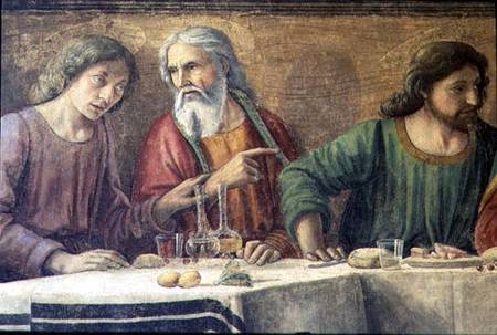 The Last Supper de  (eigentl. Domenico Tommaso Bigordi) Ghirlandaio Domenico