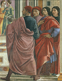 Die Vertreibung Joachims aus dem Tempel (Detail) de  (eigentl. Domenico Tommaso Bigordi) Ghirlandaio Domenico
