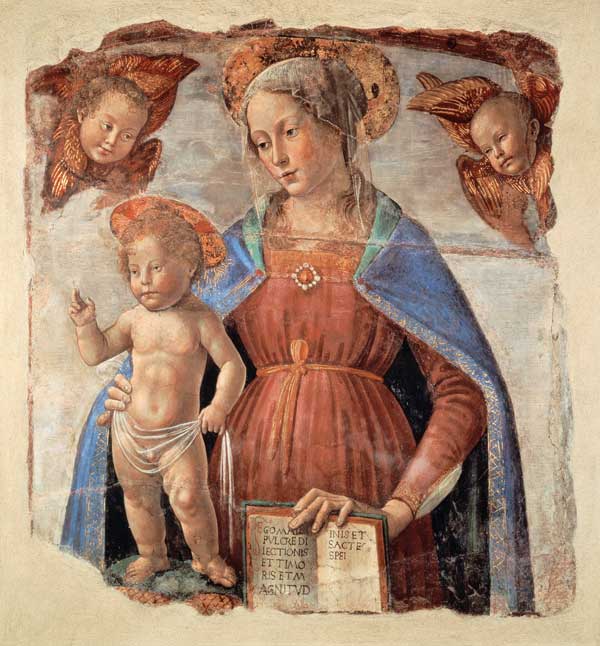 Virgin and Child de  (eigentl. Domenico Tommaso Bigordi) Ghirlandaio Domenico