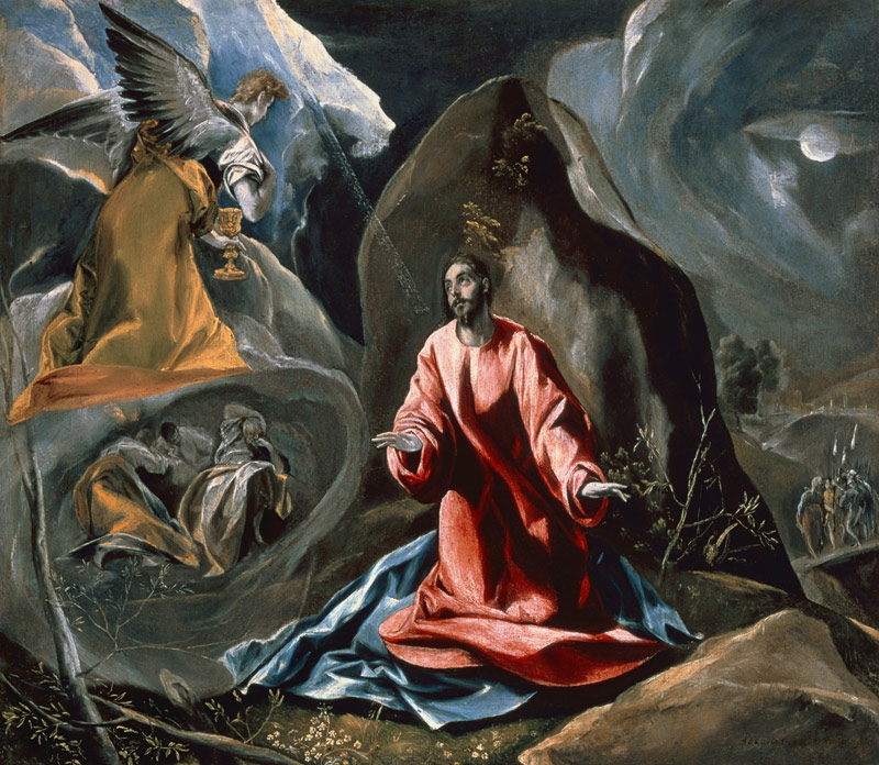 Agony in the Garden of Gethsemane, c.1590''s de (Dominikos Theotokopulos) El Greco