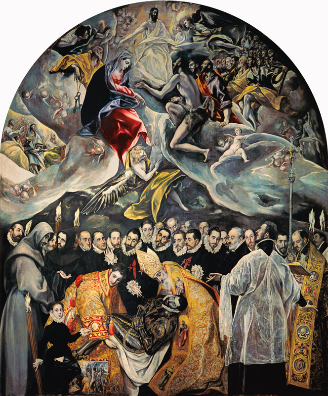Funeral del Conde de Orgaz de (Dominikos Theotokopulos) El Greco