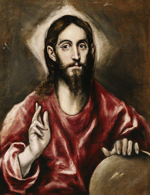 Salvator Mundi (Saviour of the World) de (Dominikos Theotokopulos) El Greco