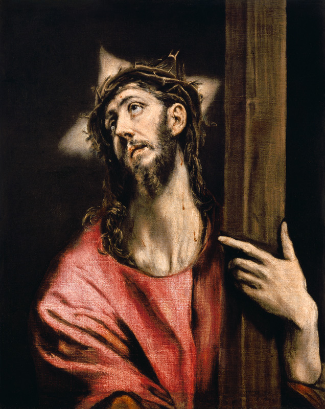 Christ with the Cross de (Dominikos Theotokopulos) El Greco