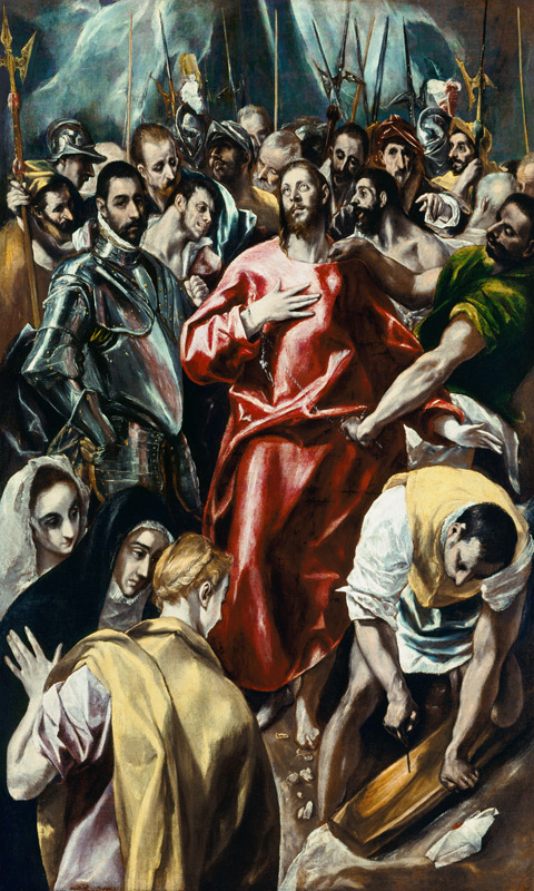 El desvestimiento de Cristo de (Dominikos Theotokopulos) El Greco