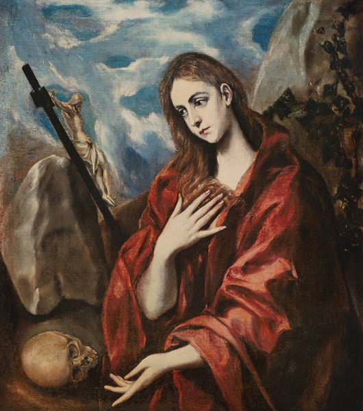 Repentant Mary Magdalene de (Dominikos Theotokopulos) El Greco