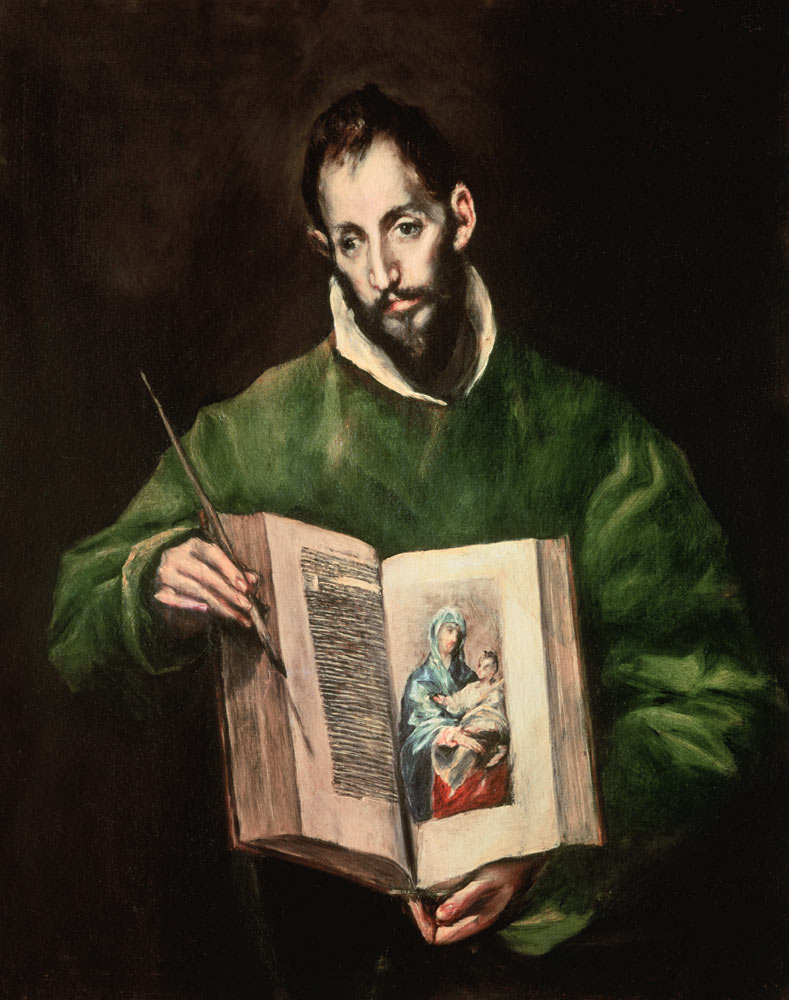 St. Luke de (Dominikos Theotokopulos) El Greco