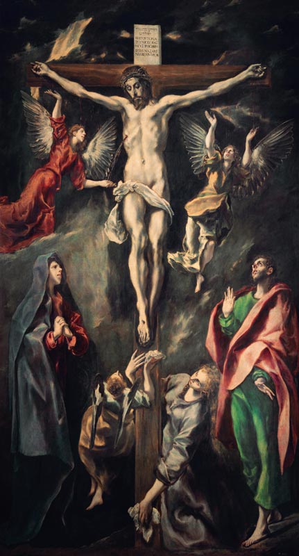 La crucifixión de (Dominikos Theotokopulos) El Greco