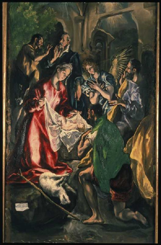 Adoration of the Shepherds de (Dominikos Theotokopulos) El Greco