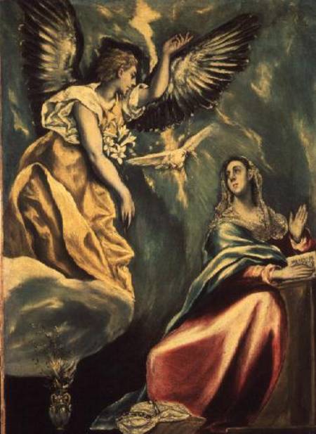 The Annunciation de (Dominikos Theotokopulos) El Greco