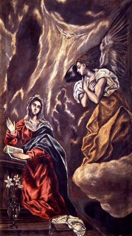 The Annunciation de (Dominikos Theotokopulos) El Greco