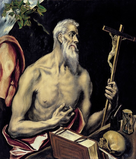 The Repentant Saint Jerome de (Dominikos Theotokopulos) El Greco