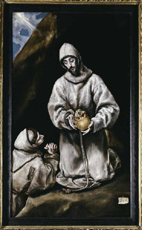 Der heiliger Franziskus meditierend. de (Dominikos Theotokopulos) El Greco