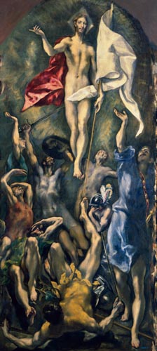 La resurrección de Cristo. de (Dominikos Theotokopulos) El Greco
