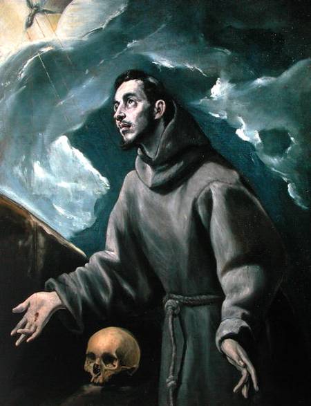 St. Francis Receiving the Stigmata de (Dominikos Theotokopulos) El Greco