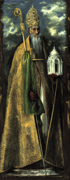 St. Augustine de (Dominikos Theotokopulos) El Greco