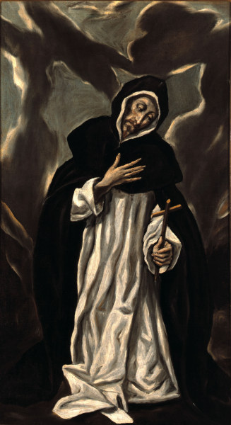 St.Dominic Praying de (Dominikos Theotokopulos) El Greco