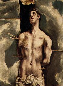 Martirio de San Sebastián (detalle) de (Dominikos Theotokopulos) El Greco