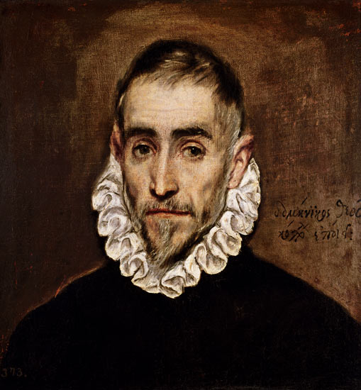 Retrato de un caballero de (Dominikos Theotokopulos) El Greco