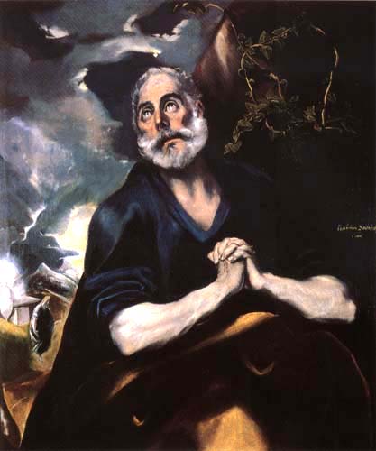 Reuiger of St. Peter de (Dominikos Theotokopulos) El Greco