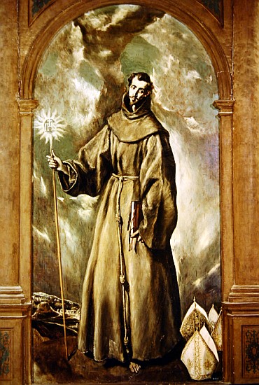 Saint Bernard de (Dominikos Theotokopulos) El Greco