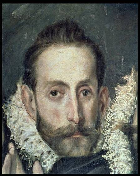 Self Portrait, detail from The Burial of Count Orgaz de (Dominikos Theotokopulos) El Greco