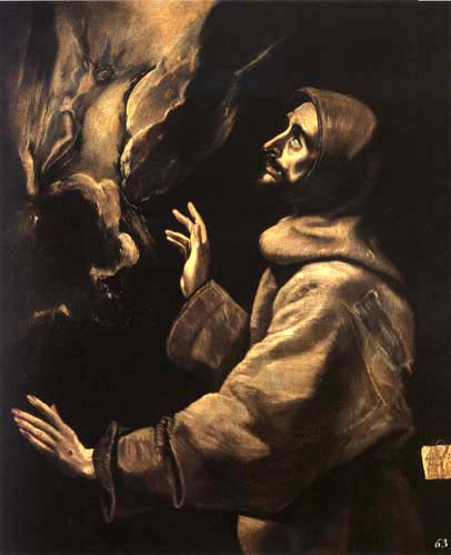 Stigmatisation of the St. Franziskus II de (Dominikos Theotokopulos) El Greco