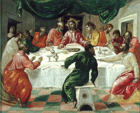 The Last Supper de (Dominikos Theotokopulos) El Greco