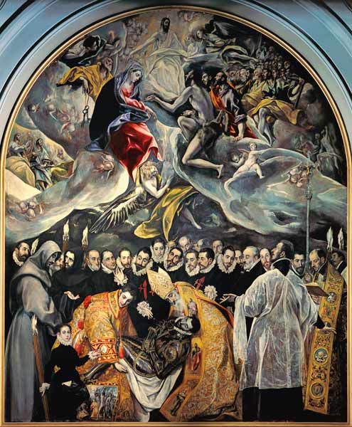 The Burial of Count Orgaz, from a Legend of 1323 de (Dominikos Theotokopulos) El Greco