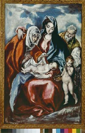 Familia Santa con Sta Ana y el joven Johanne