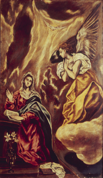 Annunciation to Mary de (Dominikos Theotokopulos) El Greco
