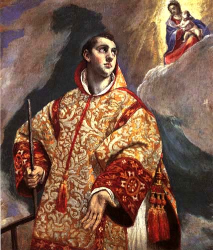 Vision of the St. Laurentinus de (Dominikos Theotokopulos) El Greco