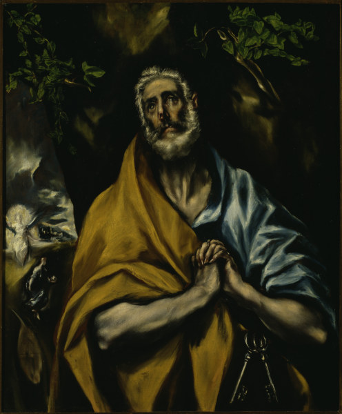 The Repentant Peter de (Dominikos Theotokopulos) El Greco