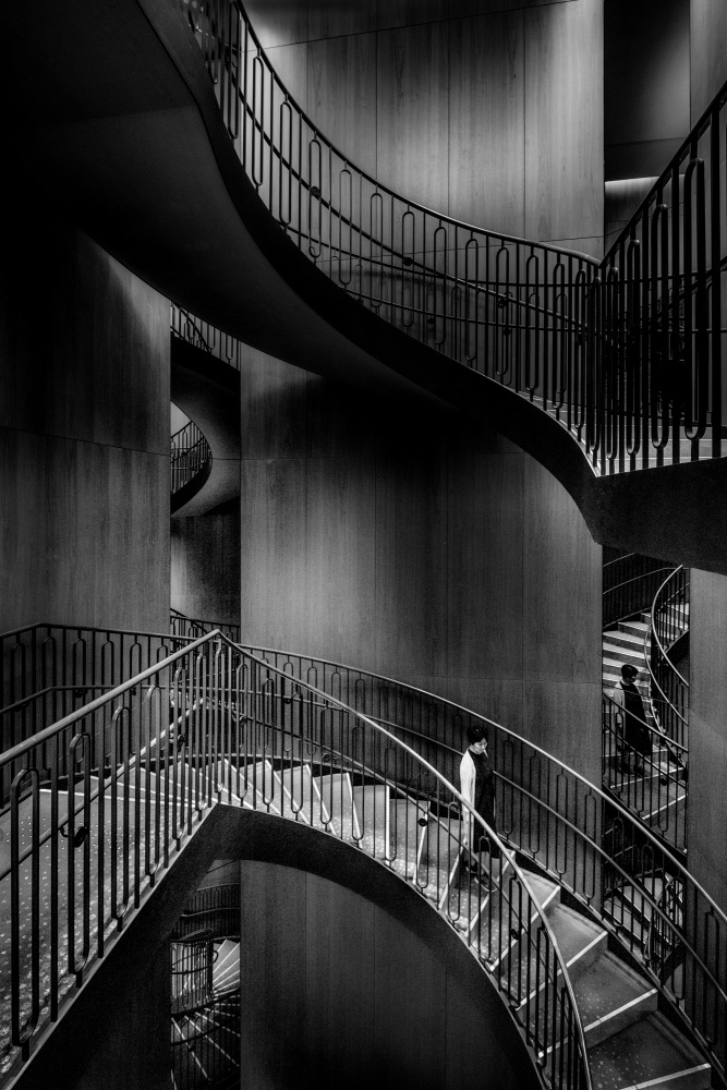 Space with spiral staircases de Eiji Yamamoto