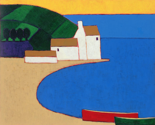 Bay in Southern Brittany, 2004 (acrylic on paper)  de Eithne  Donne