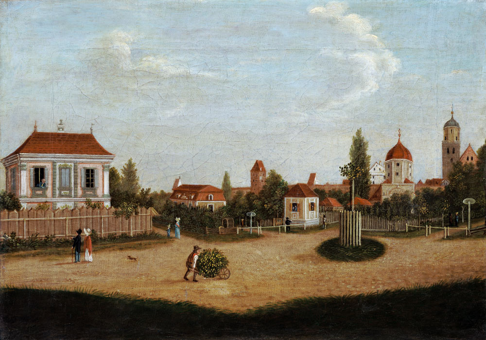 In front of the Westertor in Memmingen de Elias Friedrich Küchlin