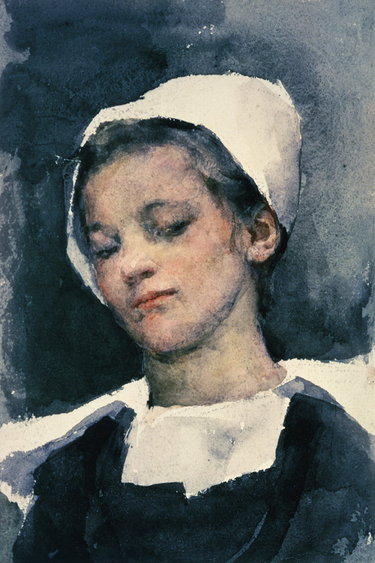 Louise, a Breton Girl  on de Elizabeth Adela Stanhope Forbes