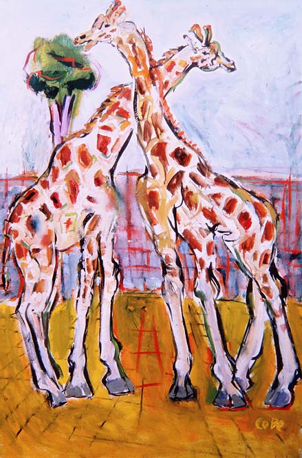 Giraffes in Dublin Zoo  de Elizabeth Cope