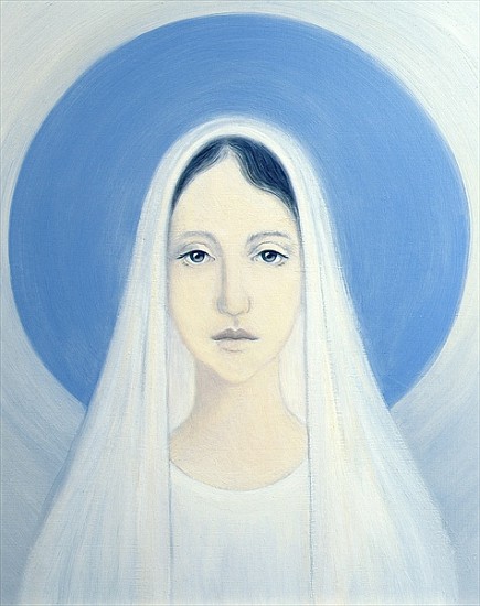 The Virgin Mary, Our Lady of Harpenden, 1993 (oil on panel)  de Elizabeth  Wang