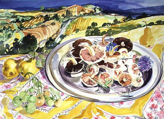 A Plate of Mushrooms  de Elizabeth Jane  Lloyd