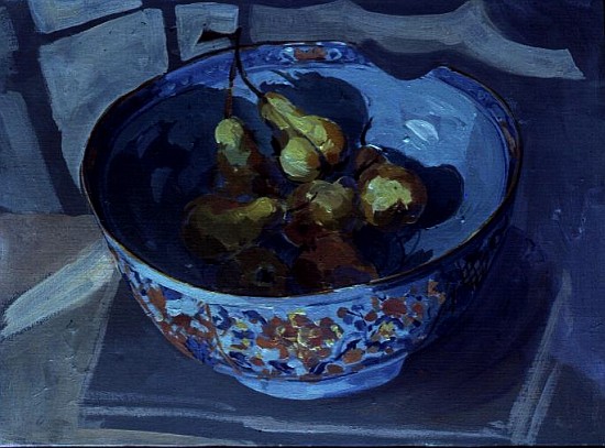 Quinces in a Blue Bowl de Elizabeth Jane  Lloyd