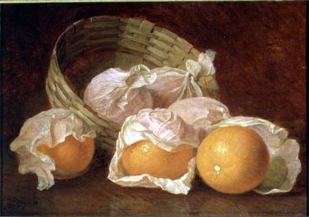 A Basket of Oranges de Eloise Harriet Stannard
