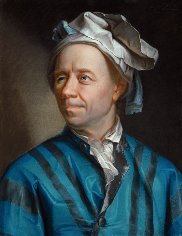 Portrait of the mathematician Leonhard Euler de Emanuel Handmann