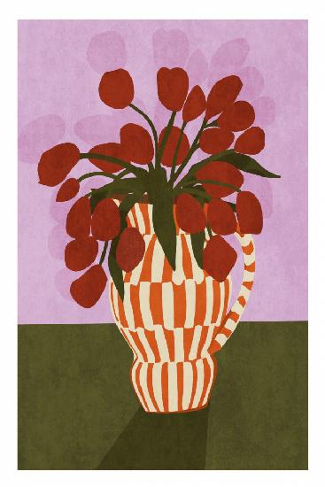 Flower Vase 1ratio 2x3 Print By Bohonewart