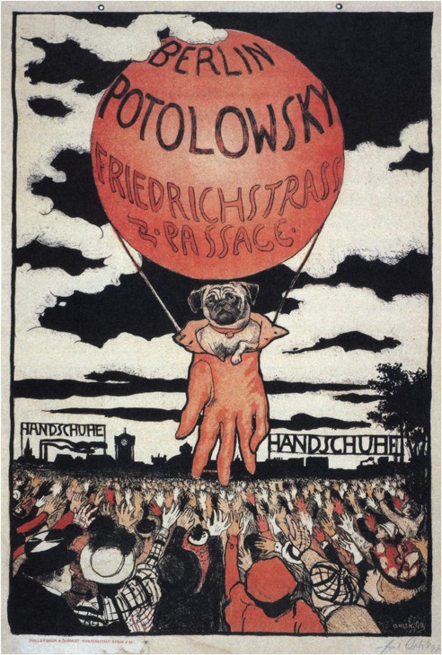 Poster for the Potolowsky Glove Manufacturer de Emil Orlik